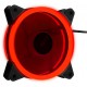 Ventola da 120mm con illuminazione ad anello Dual Led Aerocool Rev RED