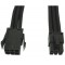 PCI-E 6-Pin Internal Power Extension Cable 30 cm with Black Jacket