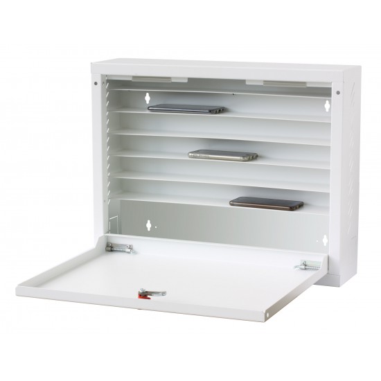 Security Locker for White Wall Smartphone with double security lock Security Locker for White Wall Smartphone with double security lock