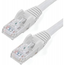 Network cable Patch CCA Category 5e White UTP 2 mt