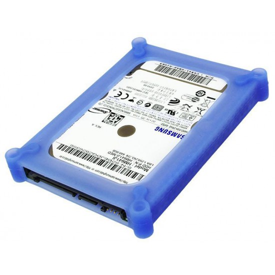 Box Contenitore per HARD DISK interno da 2,5 pollici in Silicone Azzurro