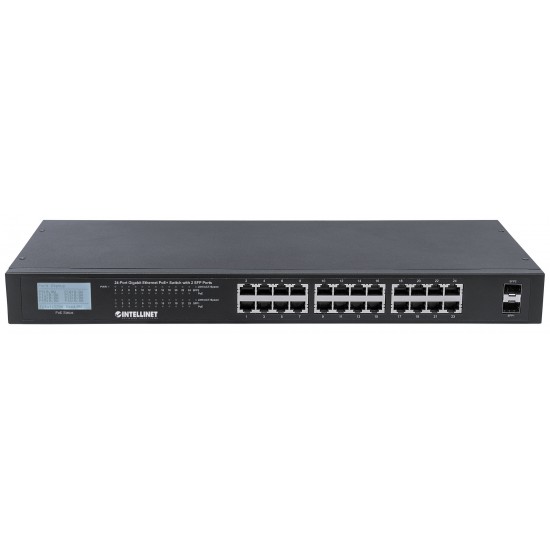 Gigabit Ethernet Switch da 24 ports POE+ con 2 ports SFP Gigabit Ethernet Switch da 24 ports POE+ con 2 ports SFP