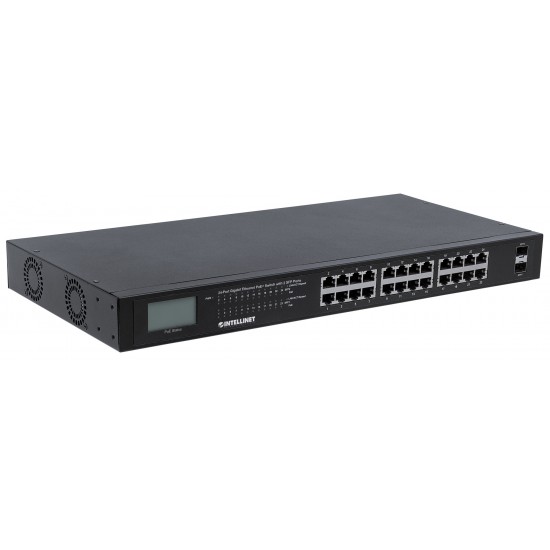 Gigabit Ethernet Switch da 24 ports POE+ con 2 ports SFP Gigabit Ethernet Switch da 24 ports POE+ con 2 ports SFP