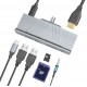 USB-C™ Hub 3.2 Gen 1 Multifunction 7-in-1 Aluminum with Clamps USB-C™ Hub 3.2 Gen 1 Multifunction 7-in-1 Aluminum with Clamps