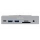 USB-C™ Hub 3.2 Gen 1 Multifunction 7-in-1 Aluminum with Clamps USB-C™ Hub 3.2 Gen 1 Multifunction 7-in-1 Aluminum with Clamps