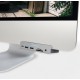 USB-C™ Hub 3.2 Gen 1 Multifunction 7-in-1 Aluminum with Clamps USB-C™ Hub 3.2 Gen 1 Multifunction 7-in-1 Aluminum with Clamps