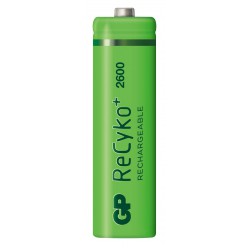 Pack of 4 AA Rechargeable Batteries 2600mAh GP ReCyko+ AA Stylus Rechargeable Batteries