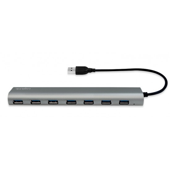 Hub USB 3.0 SuperSpeed da 7 porte in Alluminio Silver