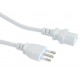 Power cable C13 F to Italian 1.8 m White