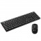 Kit Tastiera Standard e Mouse ottico Wireless 2.4GHz Nero Kit Tastiera Standard e Mouse ottico Wireless 2.4GHz Nero
