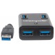 Hub USB 3.0 a 4 Porte con Alimentatore 5V 3A Nero