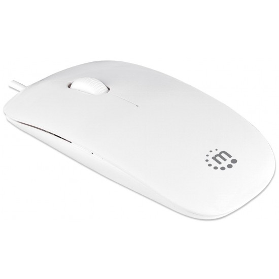 Mini Mouse Ottico USB Silhouette Cavo da 1,2m Bianco