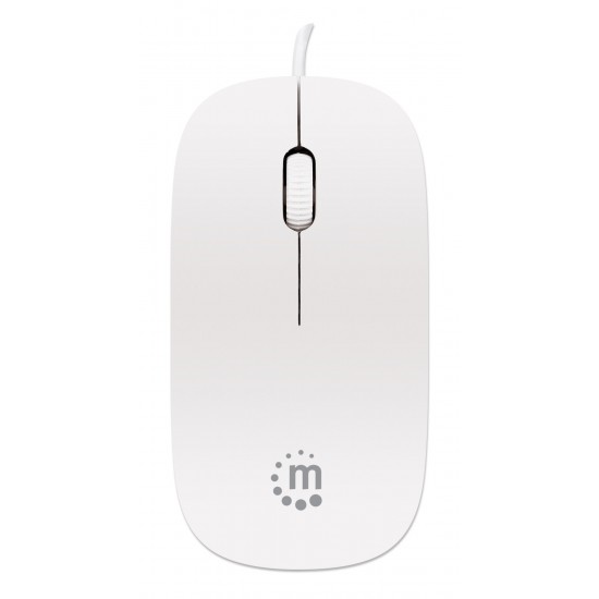 Mini Mouse Ottico USB Silhouette Cavo da 1,2m Bianco