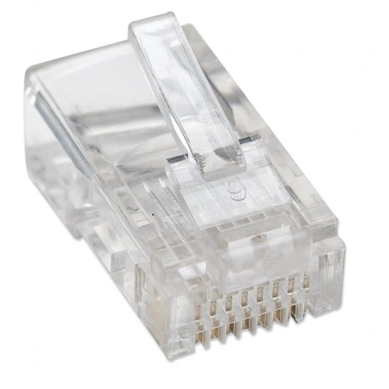 Pack of 100 UTP RJ45 Plug for Flexible Cable Category 5E