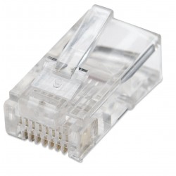Pack of 100 UTP RJ45 Plug for Flexible Cable Category 5E