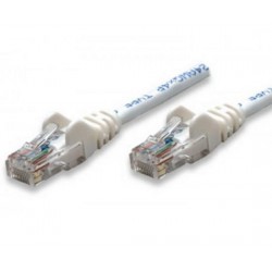 Network cable Patch CCA Category 5e White UTP 1 mt
