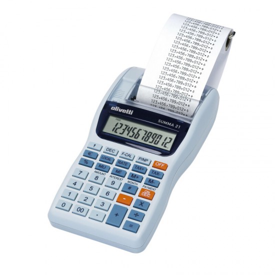 Olivetti Summa 21 printing calculator