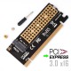 Adattatore Full Speed per dischi M.2 NVMe SSD NGFF da PCIe 3.0 X16 X4 a M.2