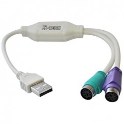 Adattatore da USB a PS2 per tastiera e mouse PS2 Adattatore da USB a PS2 per tastiera e mouse PS2