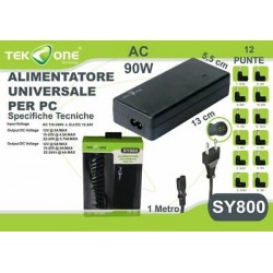 Alimentatore caricabatterie universale per Notebook SY800 da 90 Watt Alimentatore caricabatterie universale per Notebook SY800 da 90 Watt