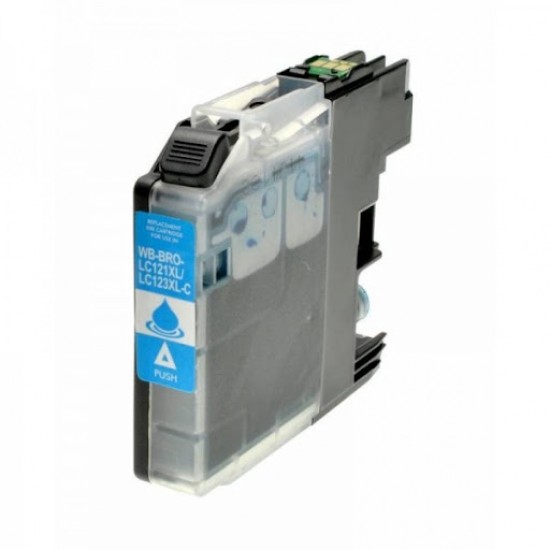 LC123C XL compatible black ink cartridge for Brother printers