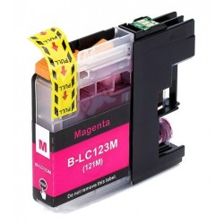 Magenta LC123M XL compatible black ink cartridge for Brother printers