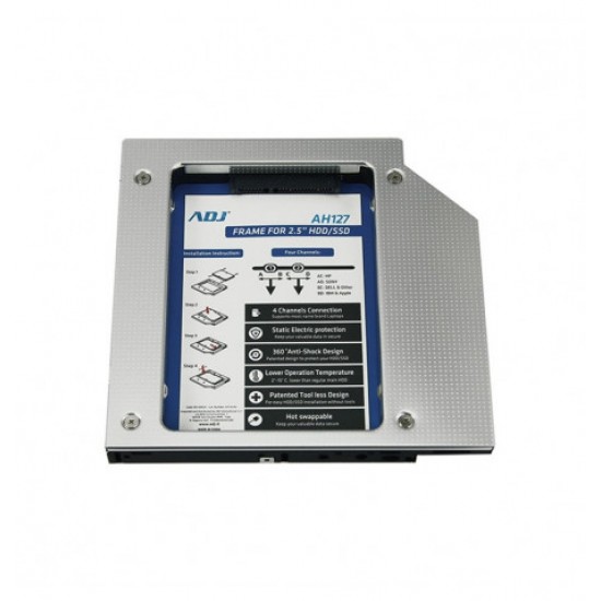 Adapter tray for HardDisk on CD slot for notebooks 12.5mm thick Adapter tray for HardDisk on CD slot for notebooks 12.5mm thick