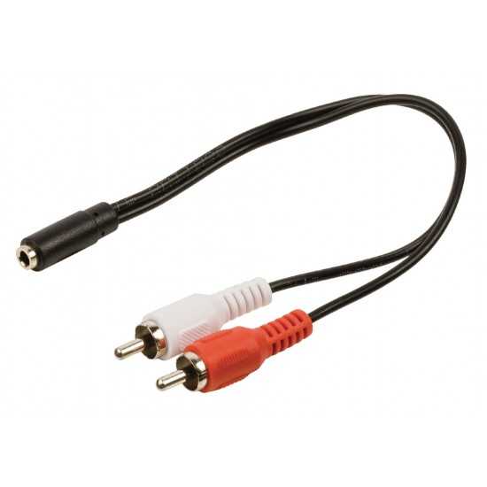 Cavetto adattatore Audio da RCA Stereo a Jack femmina volante