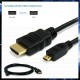 Raspberry compatible micro HDMI to HDMI cable