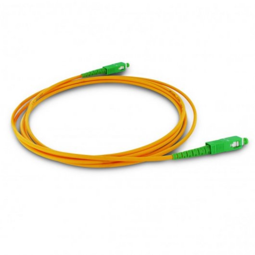 Cavo fibra ottica apc sc a apc sc - singlemode simplex - 1 mt
