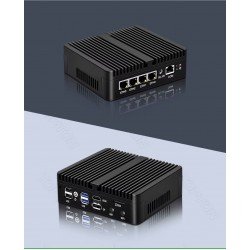 Fanless Mini PC per applicazioni networking router firewall OpenWRT pfSense ecc.. Fanless Mini PC per applicazioni networking router firewall OpenWRT pfSense ecc..