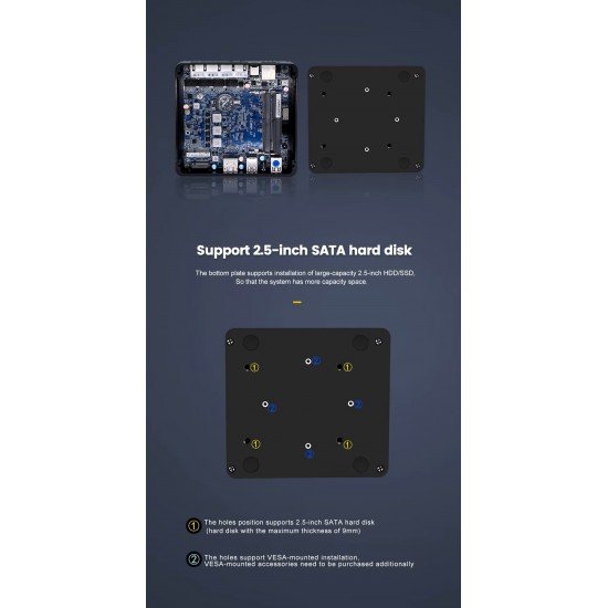 Fanless Mini PC for applications networking router firewall OpenWRT pfSense etc..