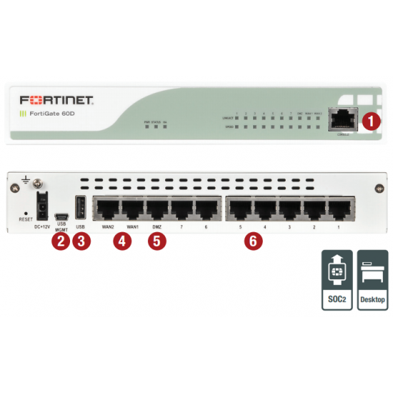 Firewall VPN FORTINET FG-60D Firewall VPN FORTINET FG-60D