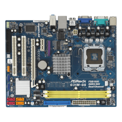 MainBoard ASRock G31M-GS con CPU Intel Celeron E3200 + dissipatore e 2GB di RAM a bordo