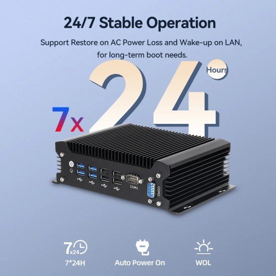 Mini PC industriale X58-2025 Fanless con CPU Intel WIFI 2 x LAN Gigabit 8 x USB 2 x RS232 Mini PC industriale X58-2025 Fanless con CPU Intel WIFI 2 x LAN Gigabit 8 x USB 2 x RS232