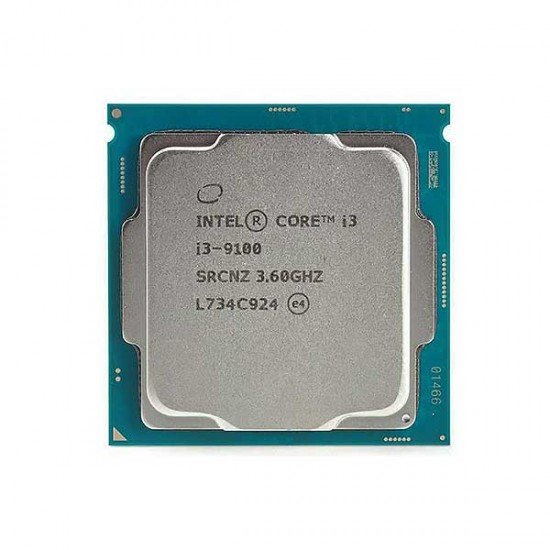 CPU Intel i3 9100 at 3.6Ghz