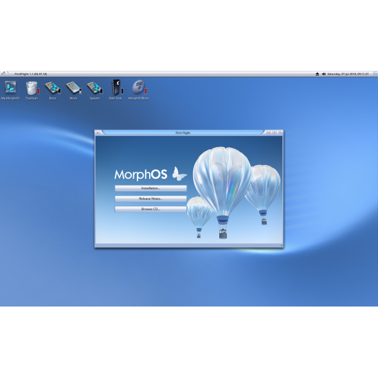 Personal Computer AMIGA Morphos con CPU PowerPC G4 e sistema operativo Morphos 3.18 Registrato