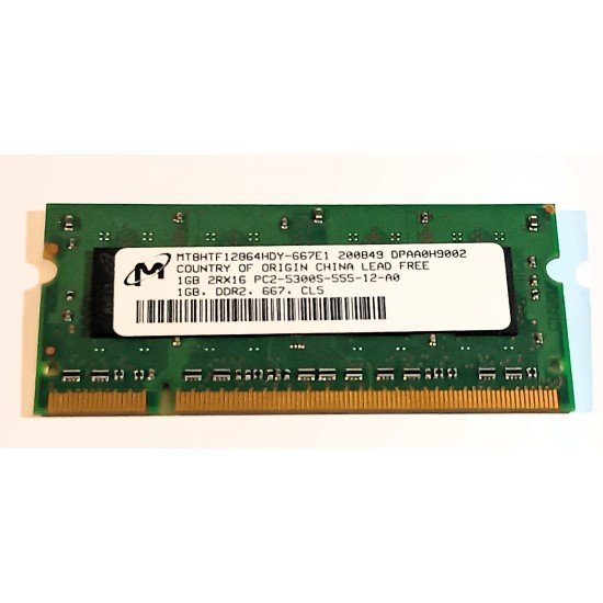 Memory MT8HTF12864HDY-667E1 DDR2 SDRAM 1GB SODIMM