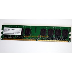 Modulo di memoria DIMM DDR2 Buffalo D2U800C-1G/BJ da 1GB  Modulo di memoria DIMM DDR2 Buffalo D2U800C-1G/BJ da 1GB