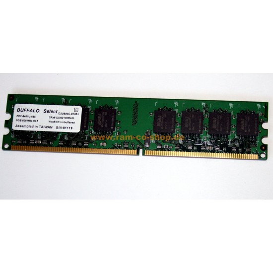 Buffalo D2U800C-1G/BJ 1GB DDR2 DIMM Memory Module