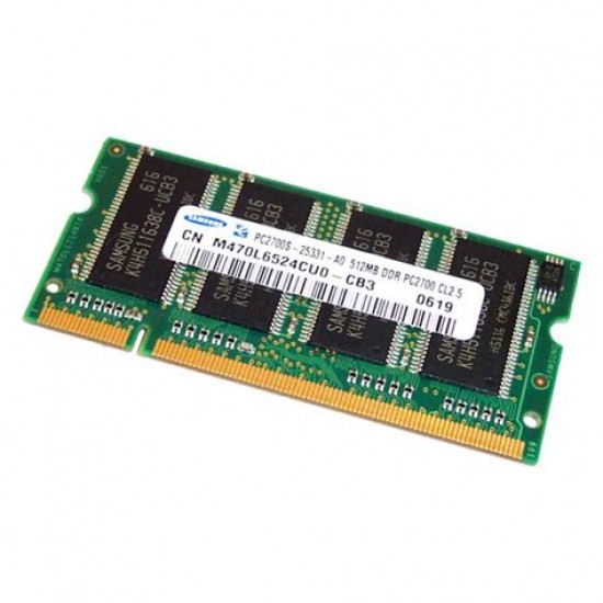 Modulo di memoria Ram SODIMM DDR da 256MB DDR PC2700 CL2.5 Modulo di memoria Ram SODIMM DDR da 256MB DDR PC2700 CL2.5