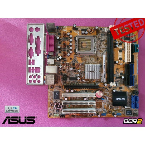 ASUS P5RD2-TVM/S ATX PC Motherboard with CPU and DDR2 RAM on board
