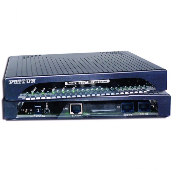 Patton SmartNode SN 4120 to convert 2 ISDN to 4-channel VoIP 4120/2BIS4V/EUI dual port