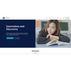 Realization Web Site Landing Page with advanced responsiveness and graphic theme optimized for Schools Training Courses Education Learning etc..