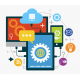 Realization of a mono or multi-page interactive responsive website