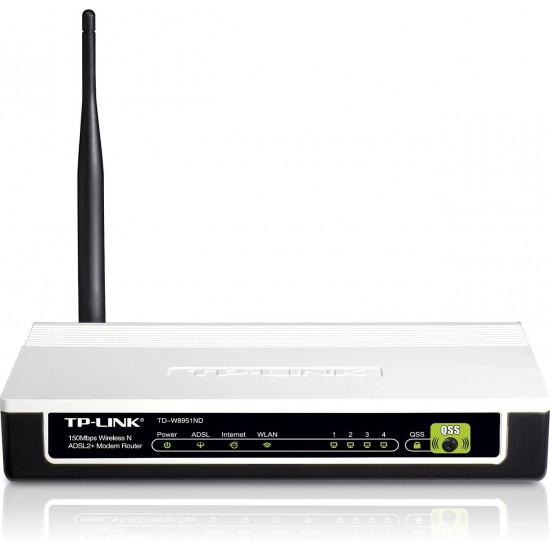 Router with Modem ADSL2+ end WIFI N TP-Link TD-8951ND V1
