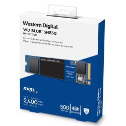 Hard Disk interno SSD M.2 PCIe® Gen3 x4 da 500GB WD BLUE SN550
