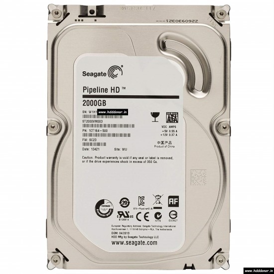 Hard Disk interno Seagate Barracuda da 2000GB SATA 3,5 Pollici ST2000VM003