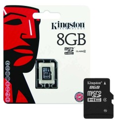 8Gb Micro SDHC Memory Card with Adaptor - Class 4