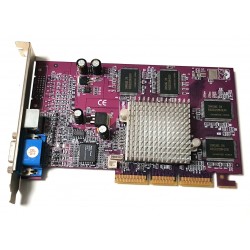 Scheda video AGP NVIDIA GeForce 4 MX440 con 64MB RAM DDR e uscita video TV 